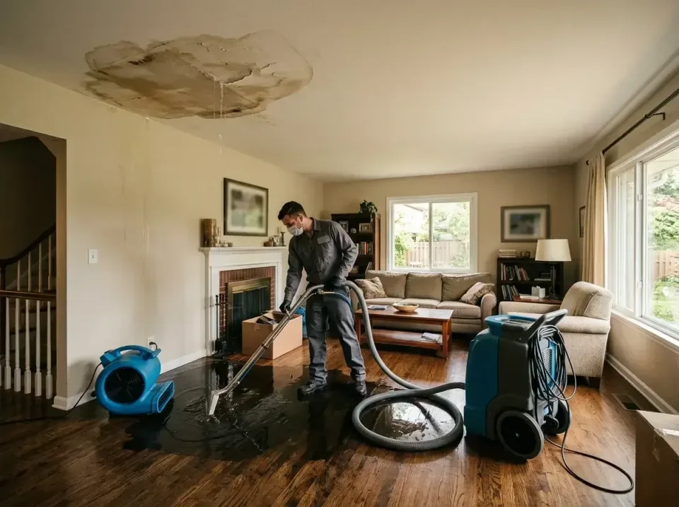 attic-pipe-burst-ceiling-drip-008 — frequently asked questions, Water Damage Restoration & Carpet Care in Commercial Point,…